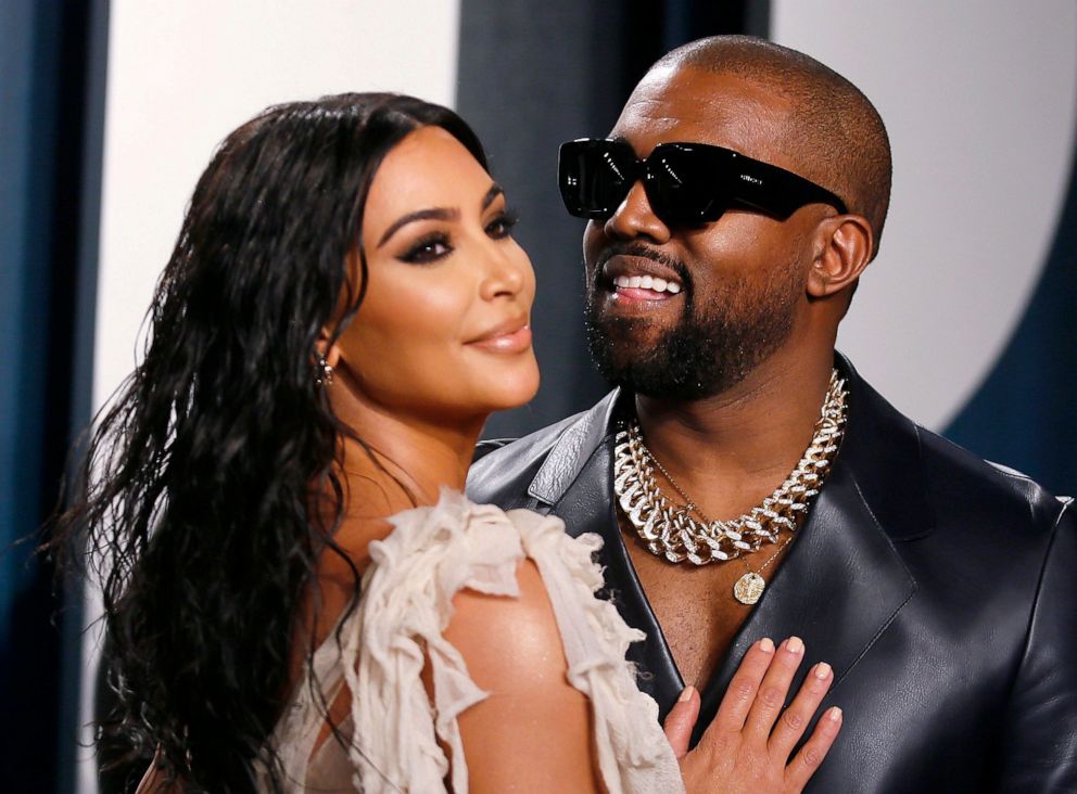 PHOTO: Kim Kardashian and Kanye West attend the Vanity Fair Oscar party in Beverly Hills during the 92nd Academy Awards in Los Angeles on Feb. 9, 2020.