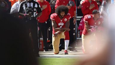 An Eerie Parallel Of Two Knees George Floyd S Death Renews Debate On Kaepernick Protest Abc News