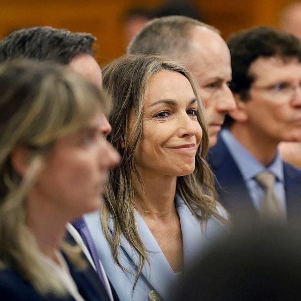 Karen Read smiles as the not guilty verdict is read during her trial at Norfolk Superior Court in Dedham, Massachusetts, U.S. June 18, 2025. 
