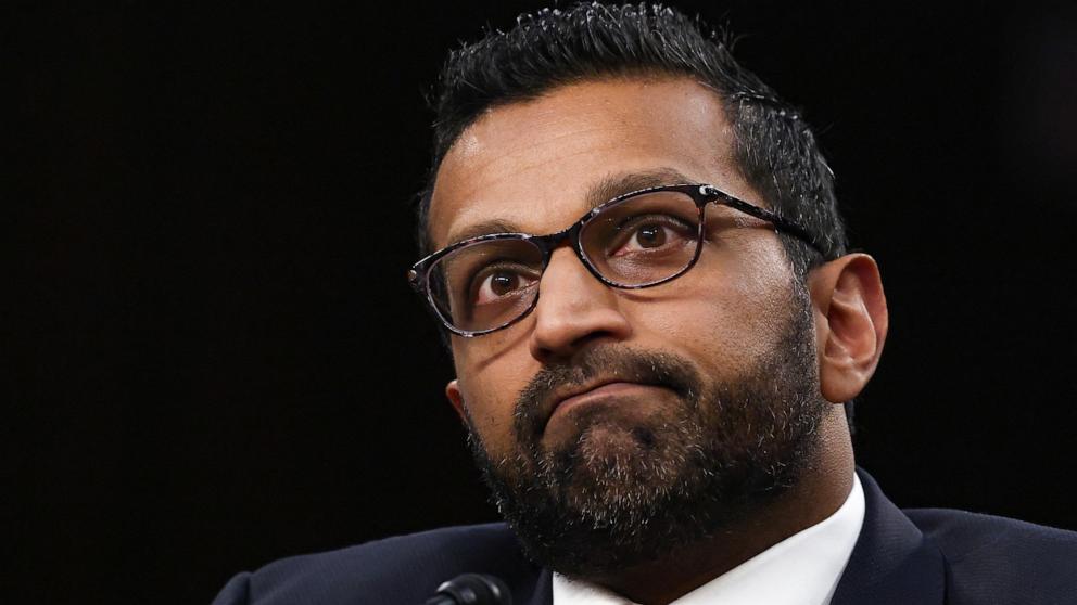 PHOTO: Kash Patel, President Donald Trump's choice to be director of the FBI, appears before the Senate Judiciary Committee for his confirmation hearing, at the Capitol in Washington, Jan. 30, 2025.