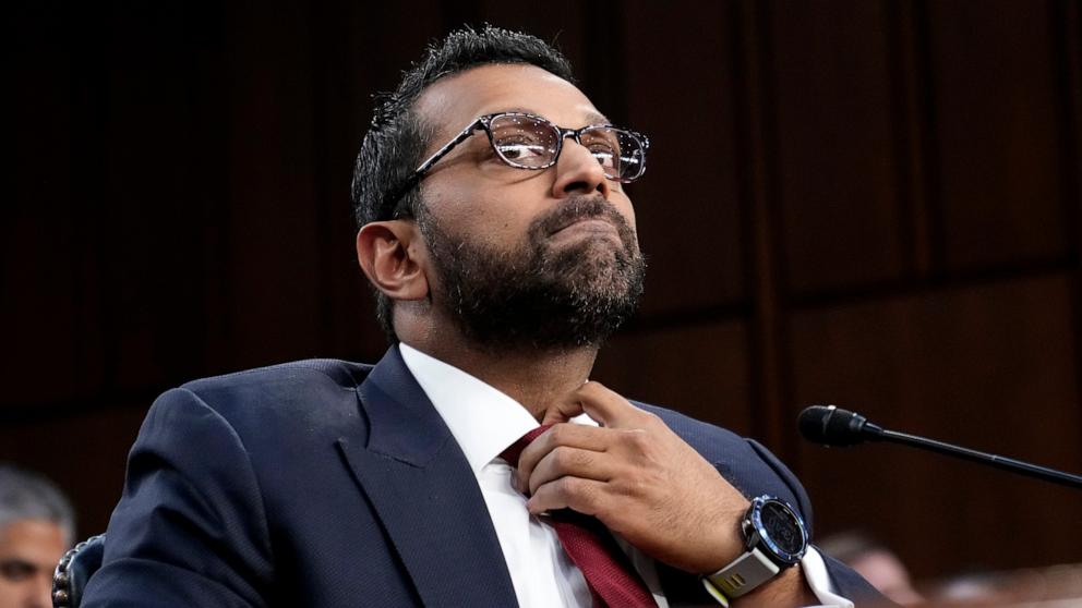 PHOTO: Kash Patel, President Donald Trump's choice to be director of the FBI, appears before the Senate Judiciary Committee for his confirmation hearing, at the Capitol in Washington, Jan. 30, 2025.