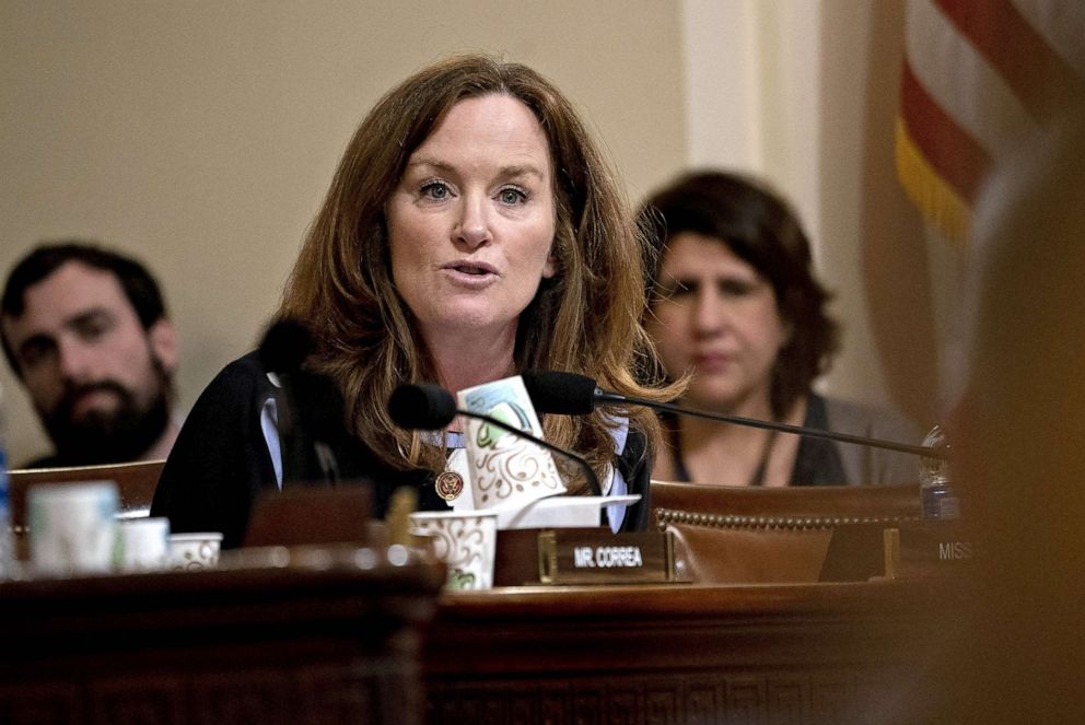 PHOTO: Representative Kathleen Rice, a Democrat from New York, questions witnesses during a House Homeland Security Subcommittee hearing in Washington, D.C., March 11, 2020.