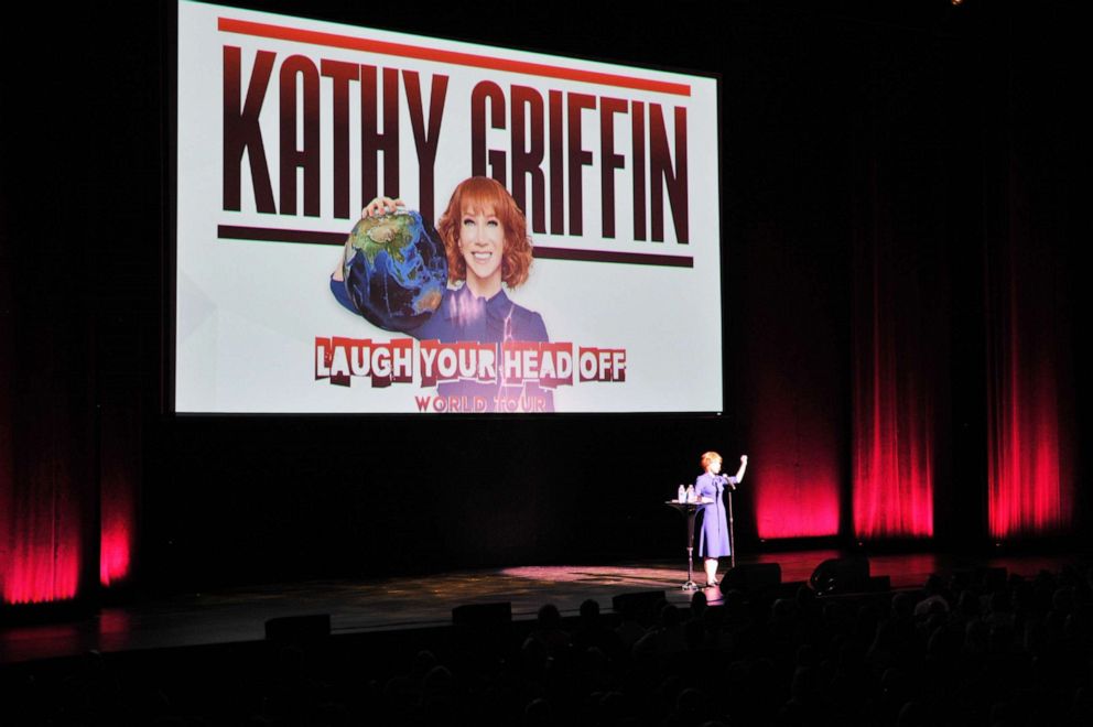 PHOTO: Comedian Kathy Griffin performs during her "Laugh Your Head Off" Tour at Dolby Theatre in Hollywood, Calif., July 19, 2018.