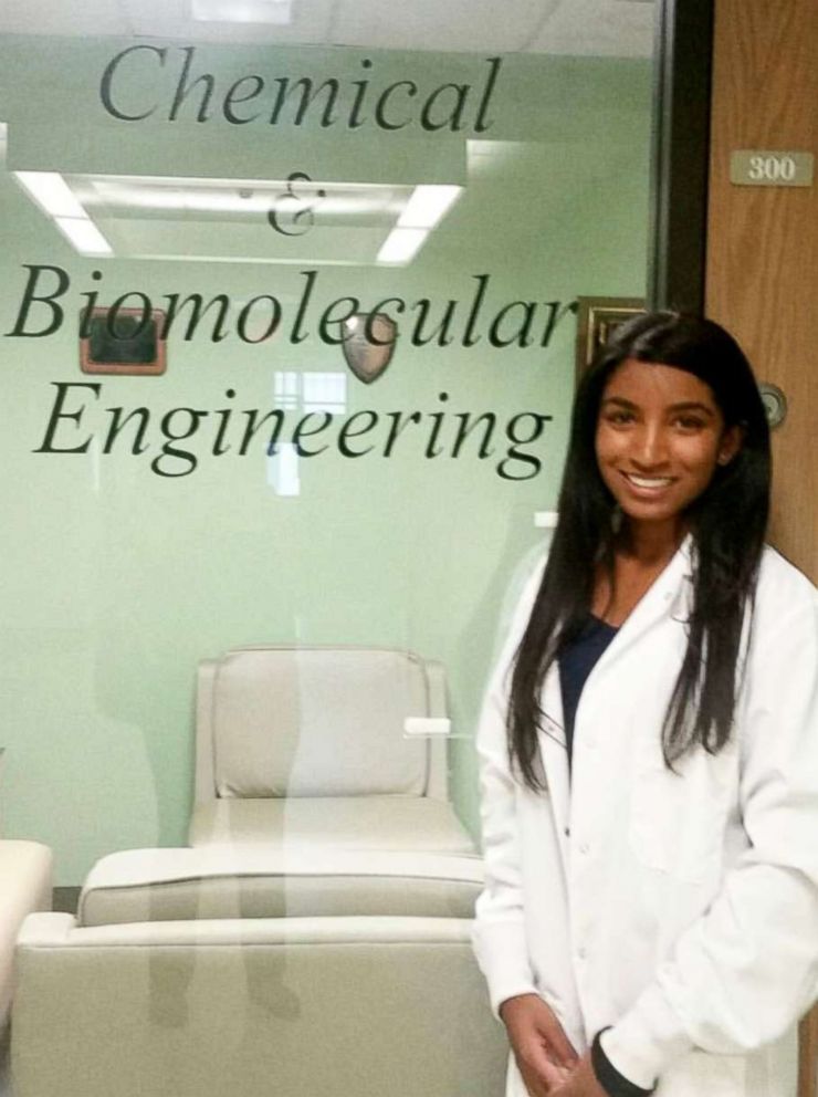 PHOTO: The 19-year-old is studying chemical engineering at University of Michigan.