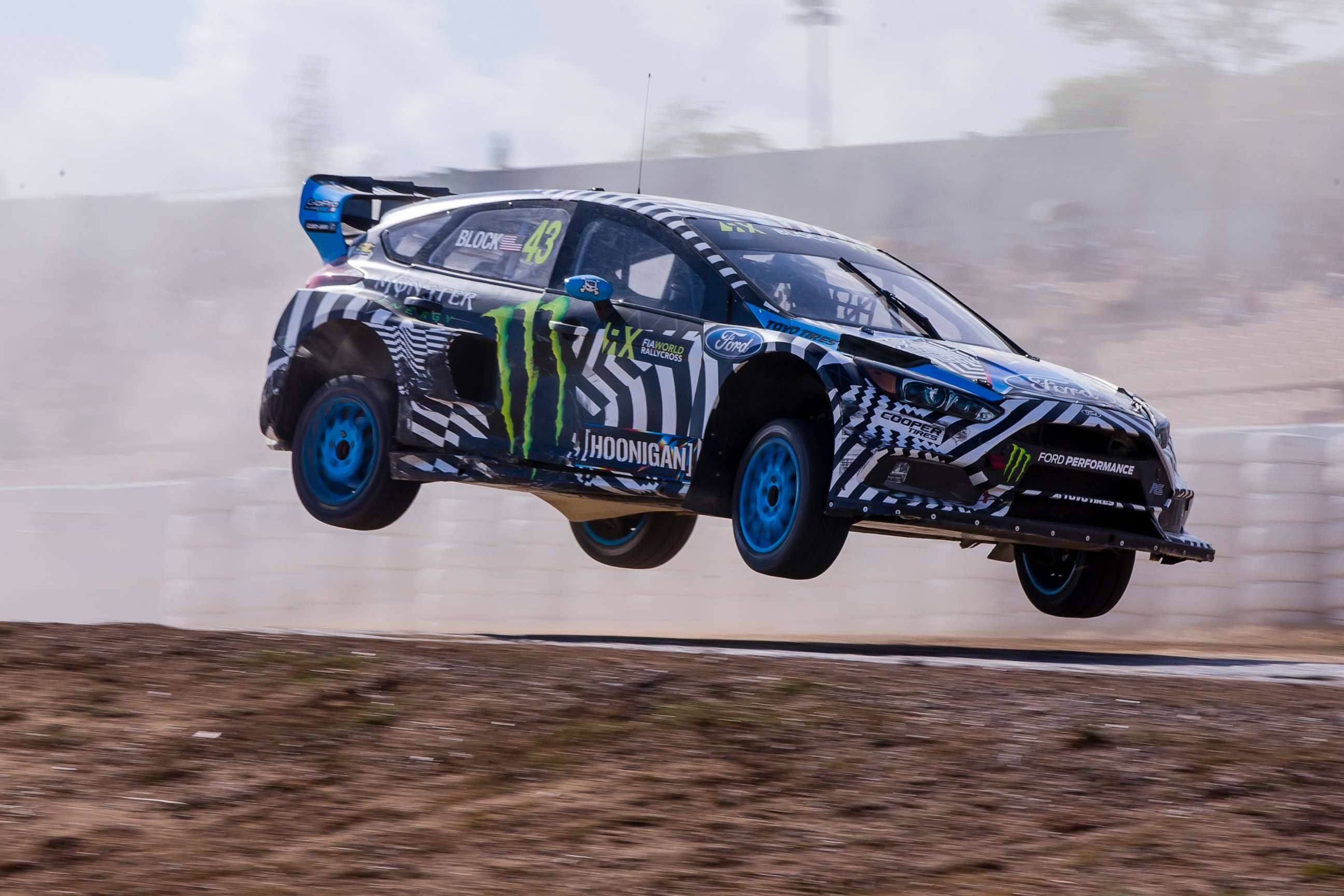 PHOTO: Ken Block competes in the Fia World Rally Cross, Sept. 17, 2016, in Barcelona, Spain.