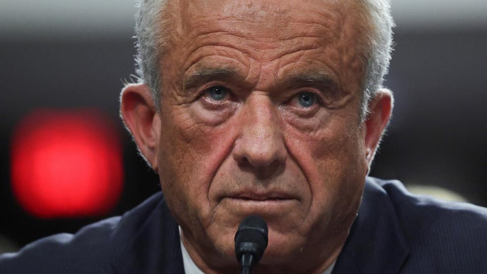 PHOTO: Robert F. Kennedy Jr., President Donald Trump's choice to be Secretary of Health and Human Services, appears before the Senate Finance Committee for his confirmation hearing, at the Capitol in Washington, Jan. 29, 2025.