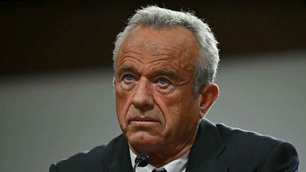 PHOTO: Secretary of Health and Human Services nominee Robert F. Kennedy Jr. testifies during a Senate Finance Committee hearing on his nomination to be Health and Human Services Secretary, on Capitol Hill in Washington, Jan. 29, 2025. 