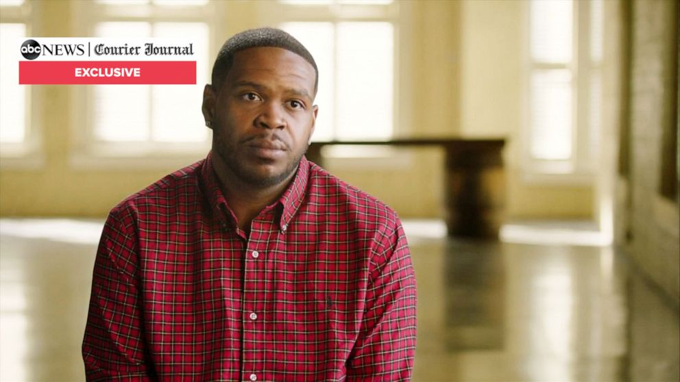 PHOTO: Kenneth Walker is seen here during an interview with ABC News and The Courier Journal in Louisville, Kentucky.