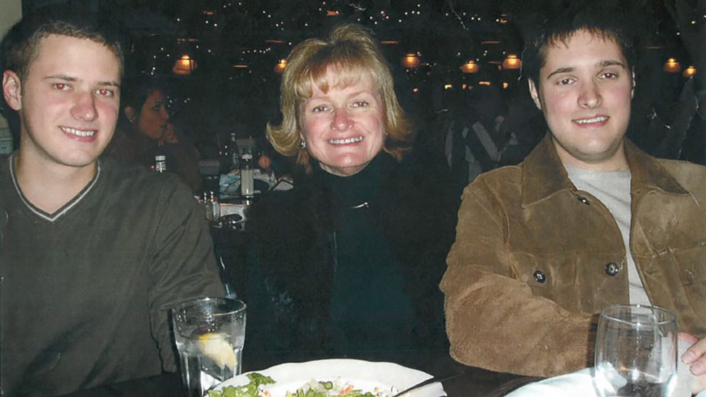 PHOTO: Bart Whitaker, right, is pictured with his mother, Trisha, and brother, Kevin, at his graduation celebration dinner in December 2003. Trisha and Kevin died later that night in an attack planned by Bart.