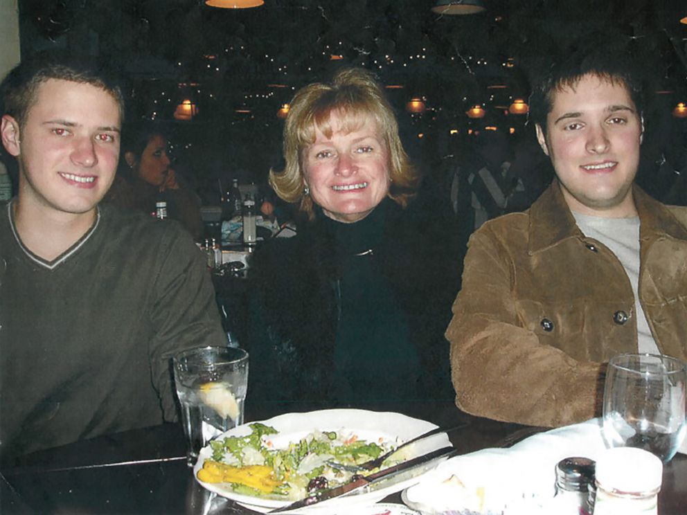 PHOTO: Bart Whitaker, right, is pictured with his mother, Trisha, and brother, Kevin, at his graduation celebration dinner in December 2003. Trisha and Kevin died later that night in an attack planned by Bart.