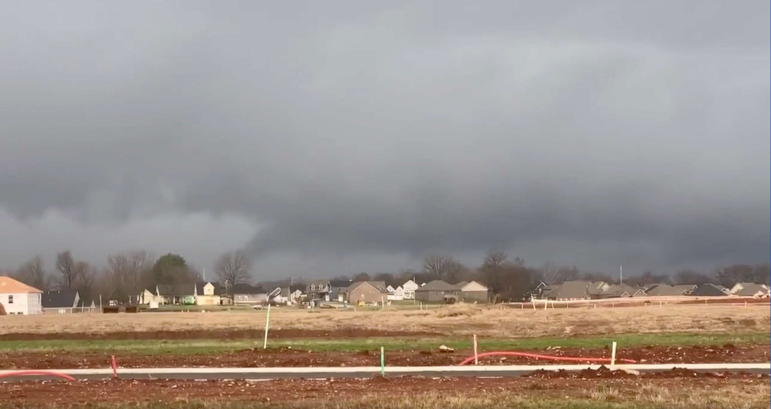 PHOTO: A funnel cloud is seen in Warren County, Ky., Jan. 1, 2022. 