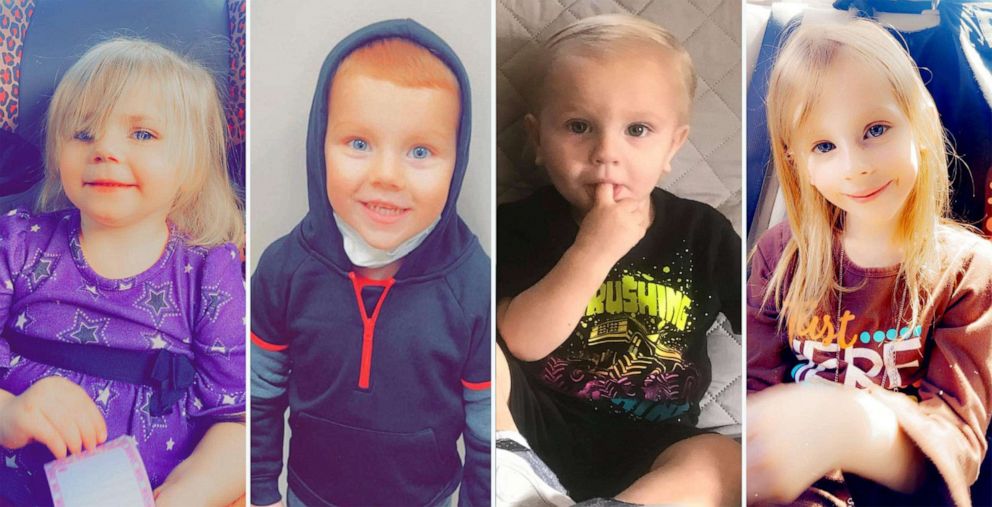 PHOTO: Siblings Nevaeh Noble, Riley Noble, Chance Noble, and Madison Noble, who died during flooding in Kentycky, are pictured in undated family photos.