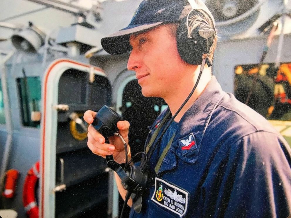 PHOTO: Electronics Technician Petty Officer First Class Kevin Bushell was killed when the destroyer USS McCain collided with a merchant ship off the coast of Singapore on August 21, 2017.