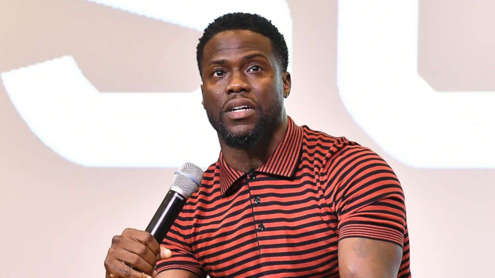 PHOTO: Kevin Hart speaks at Morehouse College on Sept. 11, 2018 in Atlanta.