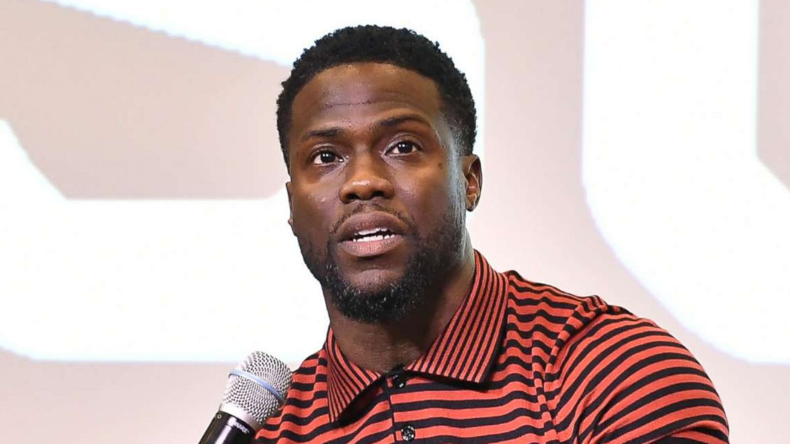 PHOTO: Kevin Hart speaks at Morehouse College on Sept. 11, 2018 in Atlanta.