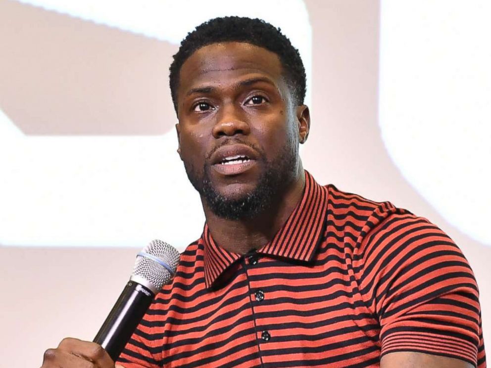 PHOTO: Kevin Hart speaks at Morehouse College on Sept. 11, 2018 in Atlanta.