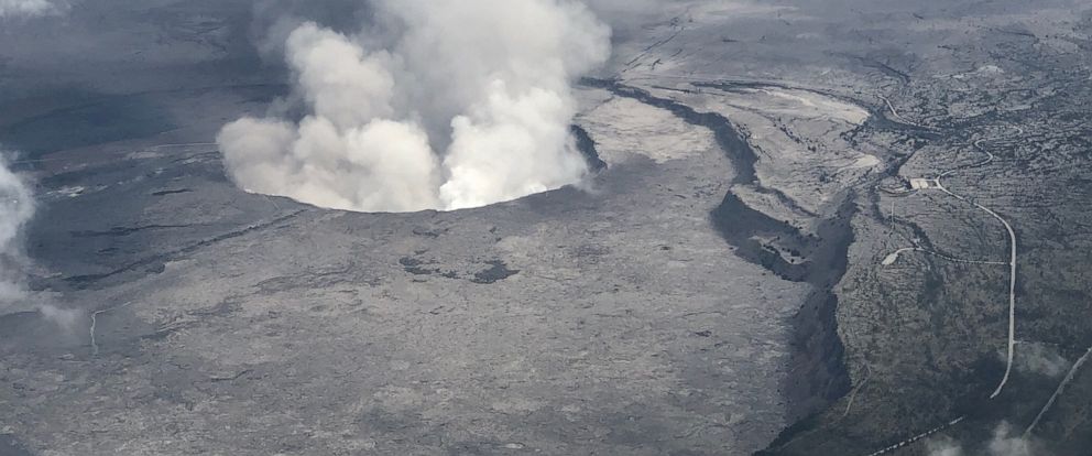 Kilauea Volcano Summit Caldera Large Ash Plume 2018 Silver Halide Photo 