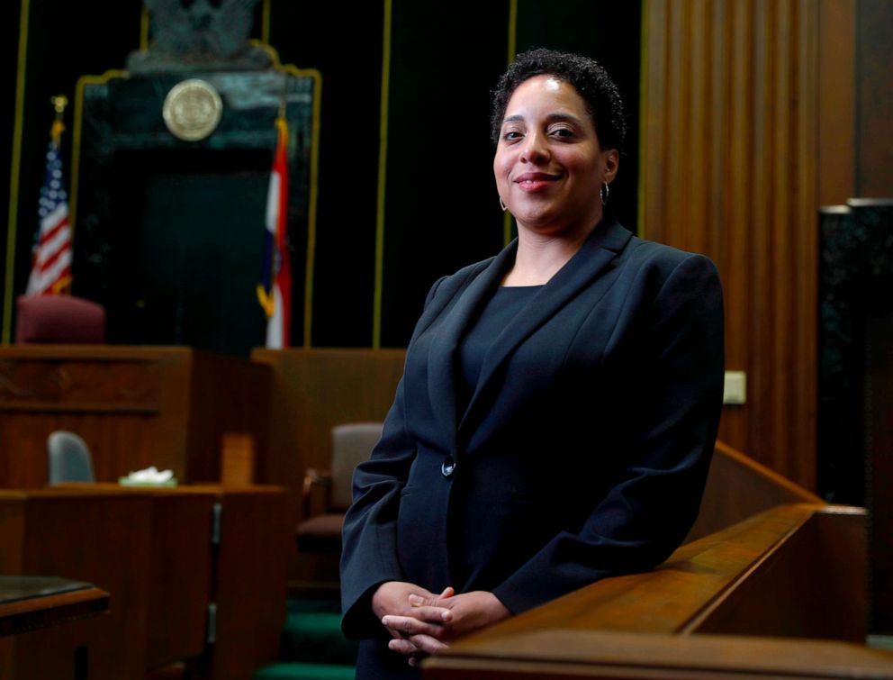 PHOTO: St. Louis Circuit Attorney Kim Gardner poses in St. Louis, May 5, 2017.