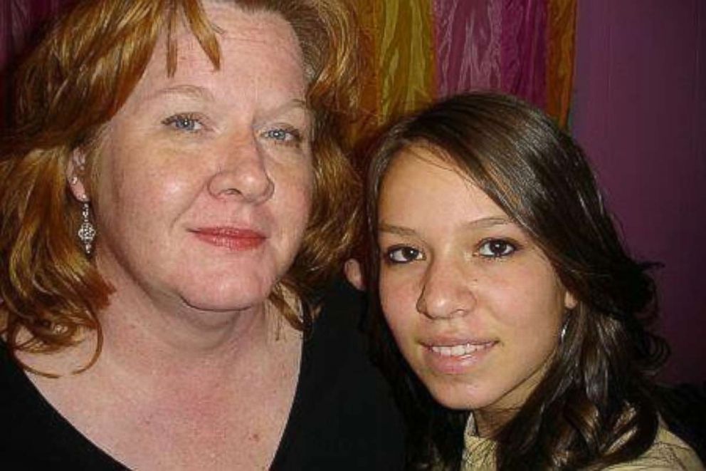 PHOTO: Kim Merryman is pictured, left, with her daughter Emily Morgan, right, when Emily was a teenager. 