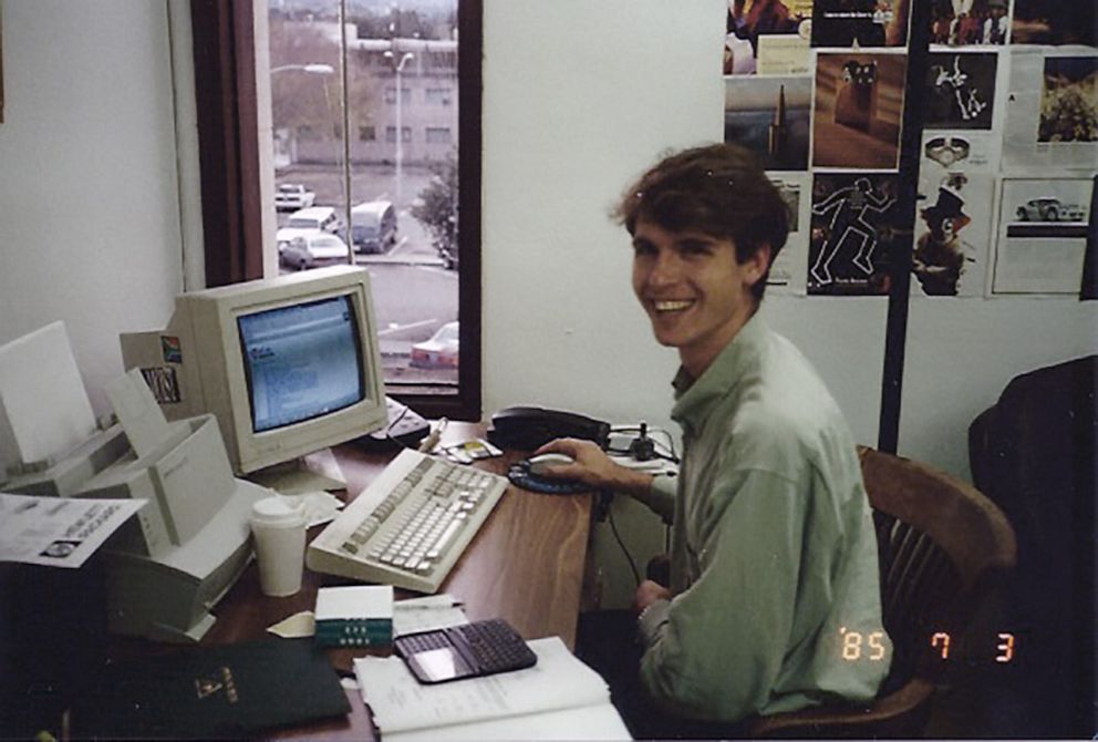 PHOTO: The Kitchen Restaurant Group co-founder and CEO, Kimbal Musk, in the Zip2 office.