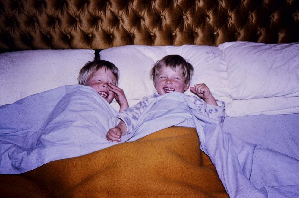 PHOTO: Tesla CEO Elon Musk, 4 years old, and The Kitchen Restaurant Group co-founder and CEO, Kimbal Musk, 3 years old in South Africa.