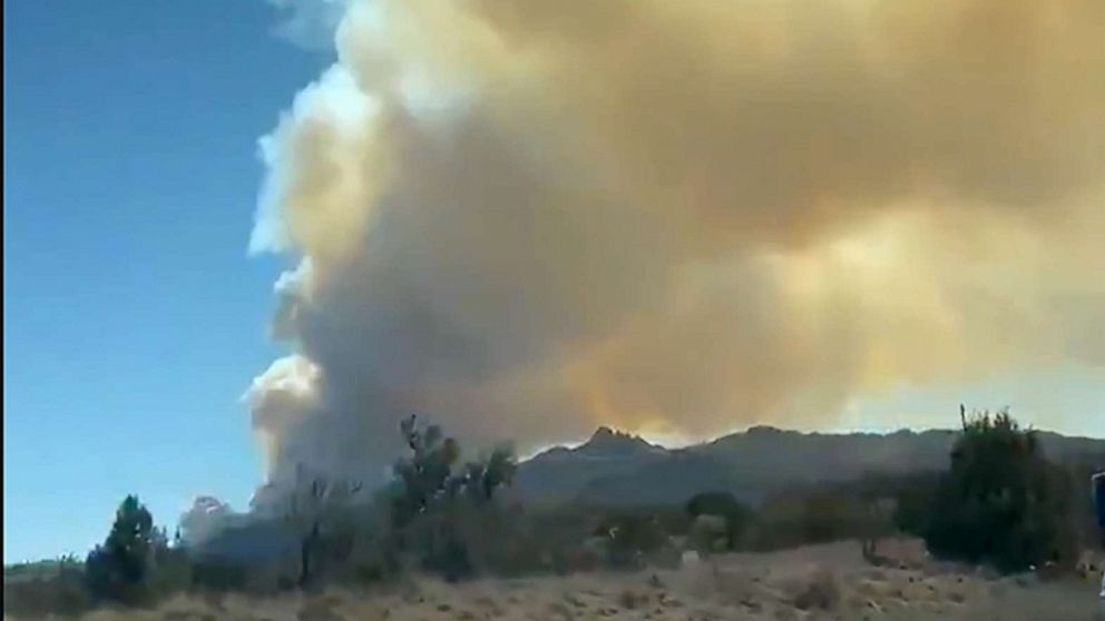 Evacuations ordered as wildfire spreads in Arizona