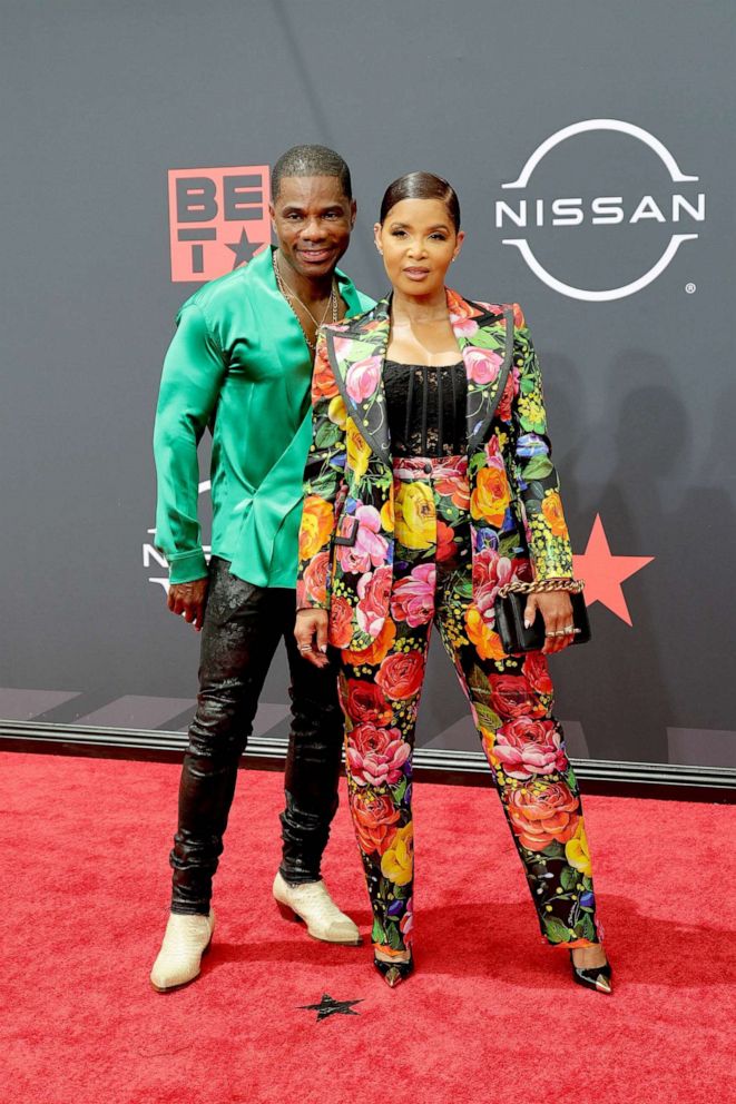 PHOTO: Kirk Franklin and Tammy Collins attend the 2022 BET Awards at Microsoft Theater on June 26, 2022, in Los Angeles.