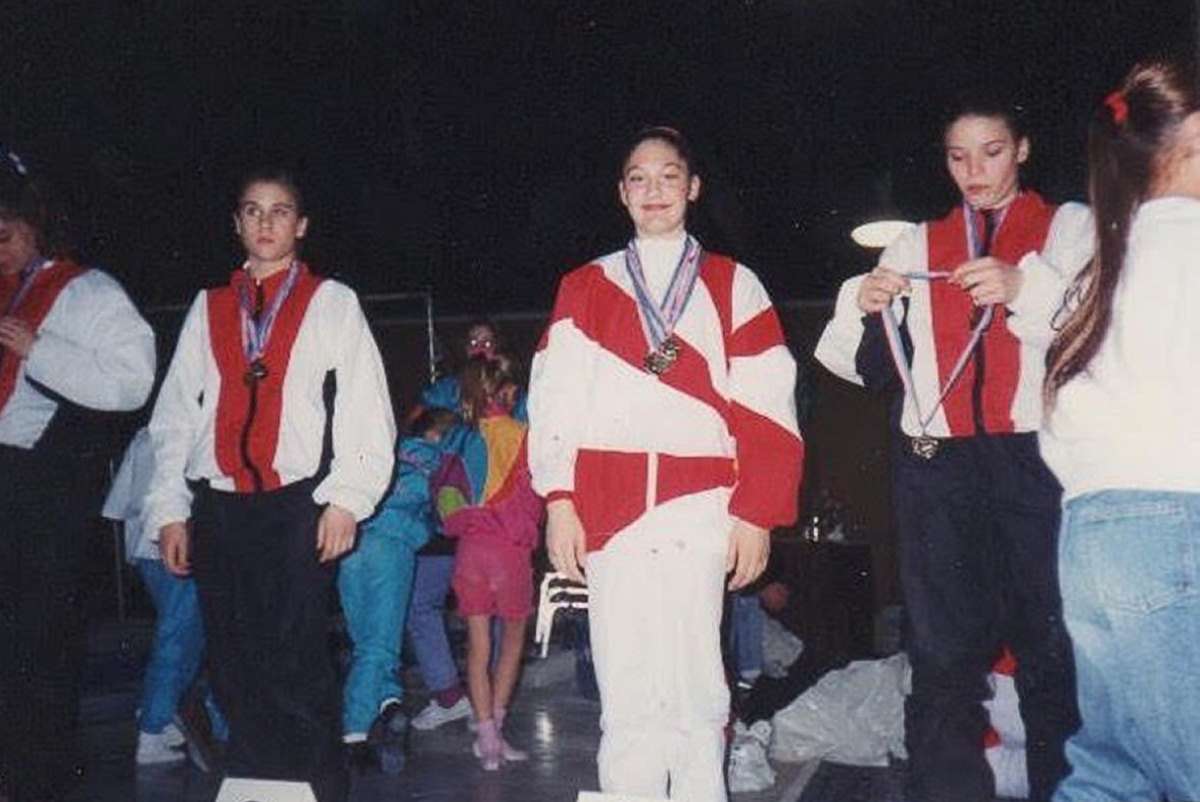 PHOTO: Sarah Klein pictured during her childhood gymnastics days in Michgian.