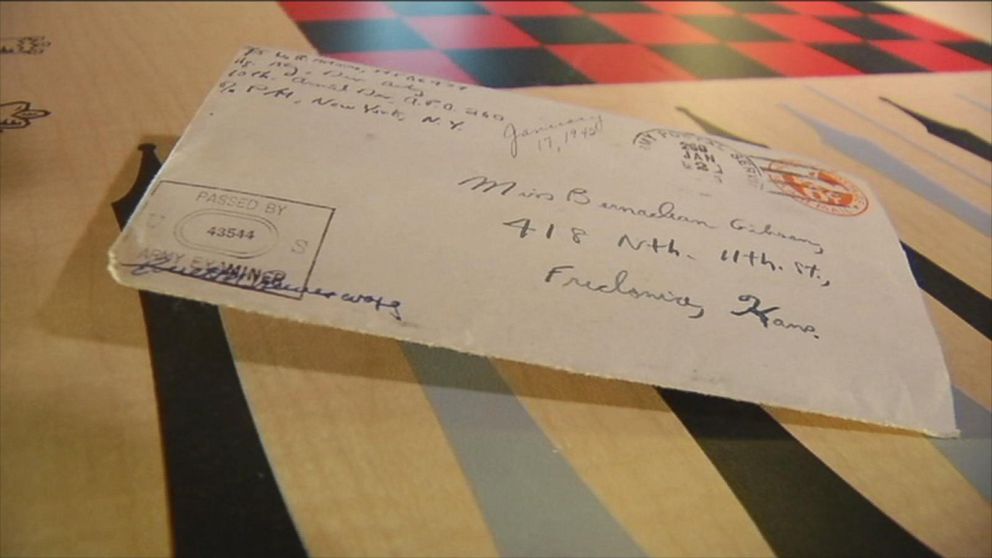 PHOTO: World War II veteran Bill Moore received a long-lost love letter he wrote to his future-wife, Bernadean, 70 years ago.
