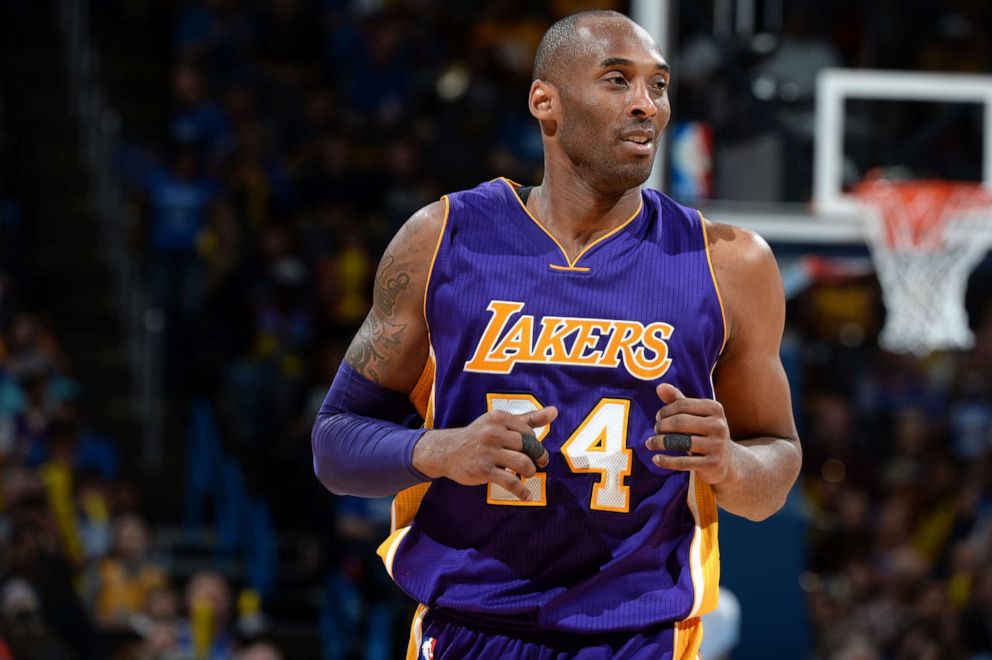 PHOTO: Kobe Bryant #24 of the Los Angeles Lakers is seen during the game against the Oklahoma City Thunder, April 11, 2016, in Oklahoma City, Okla.