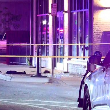 Police said seven people were hit by gunfire and two others were hurt from flying glass.