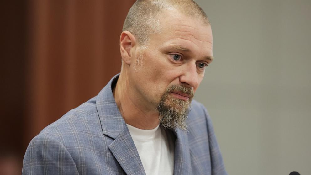 PHOTO: Benjamin Mogen, father of Madison Mogen, speaks at the sentencing hearing of Bryan Kohberger at the Ada County Courthouse on July 23, 2025 in Boise, Idaho.
