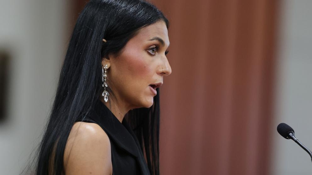 PHOTO: Alivea Goncalves, sister of victim Kaylee Goncalves, speaks at the sentencing hearing of Bryan Kohberger at the Ada County Courthouse on July 23, 2025 in Boise, Idaho.