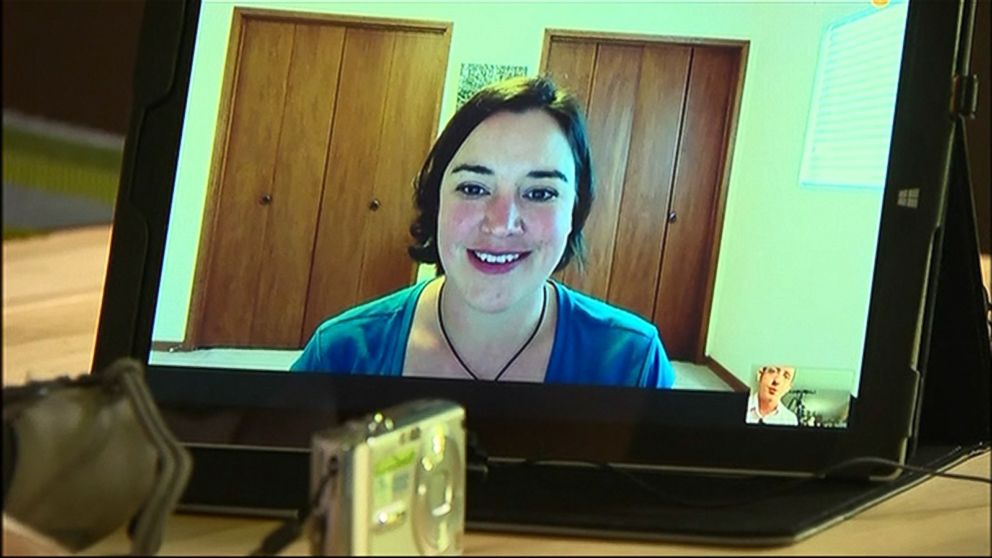 PHOTO: Lentsch was able to connect with the camera's owner, Kerry Shiels, via Skype with the help of someone who recognized her picture. 