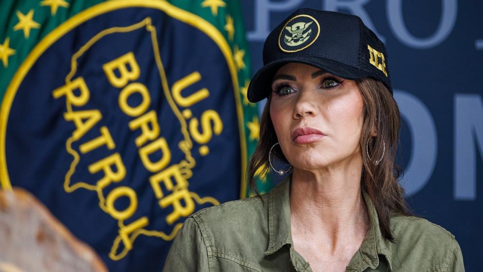 PHOTO: Secretary of Homeland Security Kristi Noem at a roundtable discussion with local ranchers and employees from U.S. Customs and Border Protection, January 7, 2026 in Brownsville, Texas.
