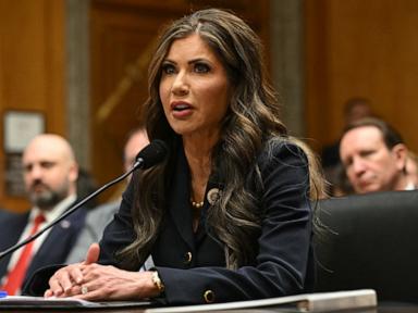 South Dakota governor Kristi Noem faces questions during DHS confirmation hearing