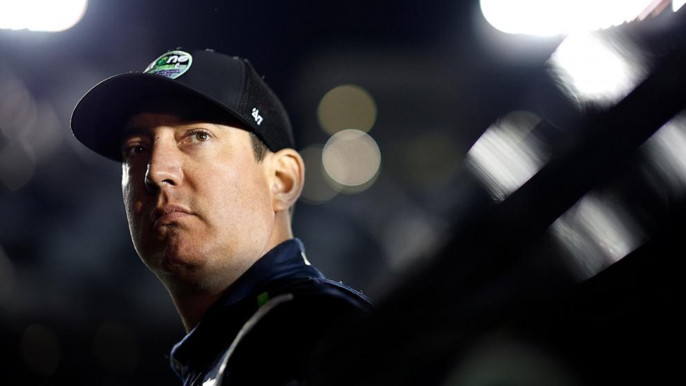 PHOTO: In this Feb. 14, 2024, file photo, Kyle Busch looks on during qualifying for the NASCAR Cup Series Daytona 500 at Daytona International Speedway in Daytona Beach, Fla.