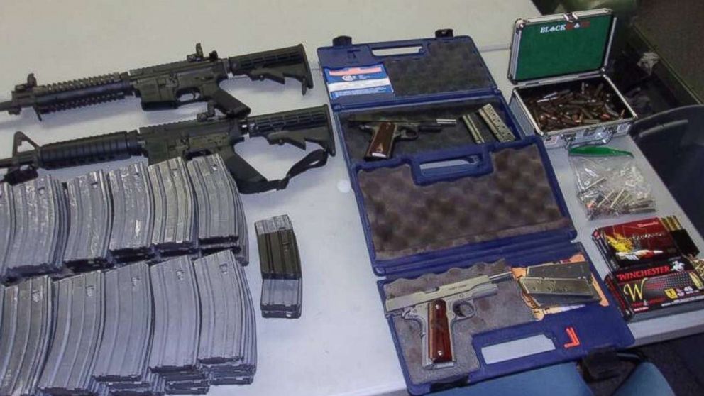VIDEO: Two AR-15s and 90 high-capacity magazines were found at the home of a "disgruntled" teenager who was allegedly overheard threatening a school shooting, the Los Angeles County Sheriff said.