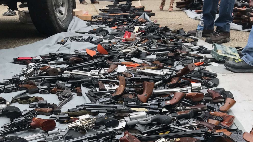 'I've never seen so many weapons' Police seize over a thousand gun