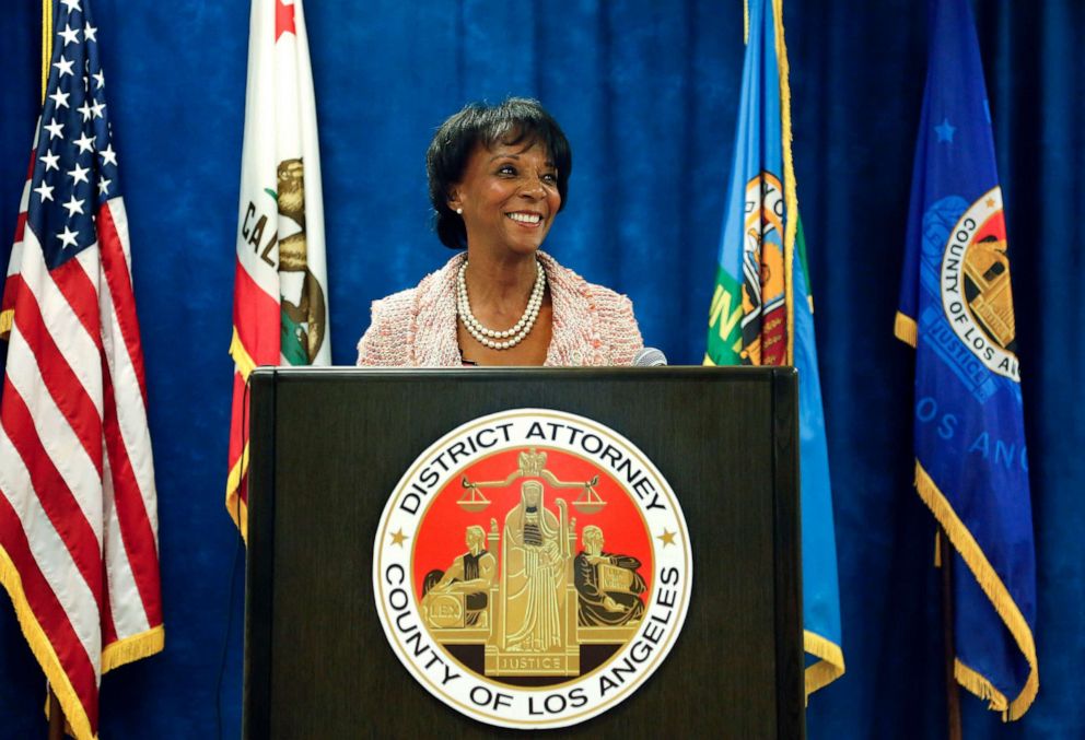 PHOTO: Los Angeles County District Attorney Jackie Lacey announces the creation of the Conviction Review Unit during a press conference at the Hall of Justice, June 29, 2015 in Los Angeles.