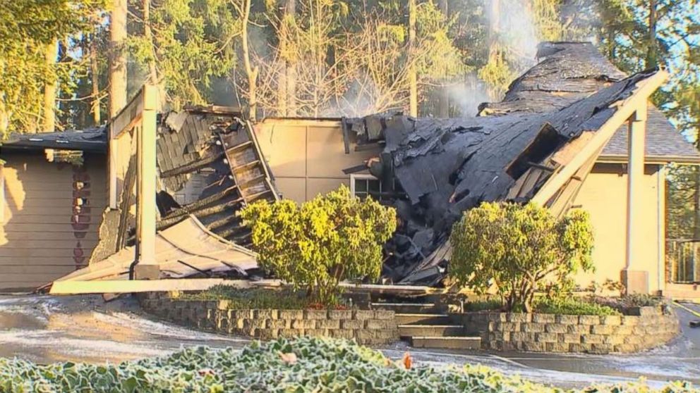 The Kingdom Hall for Jehovah's Witnesses in Lacey, Wash., was completely destroyed by a fire on Friday, Dec. 7, 2018. Officials have ruled it an arson.