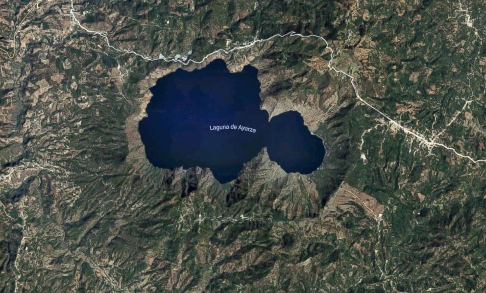 PHOTO: Guatemala's Laguna de Ayarza is pictured in an undated satellite image from Google Maps. 