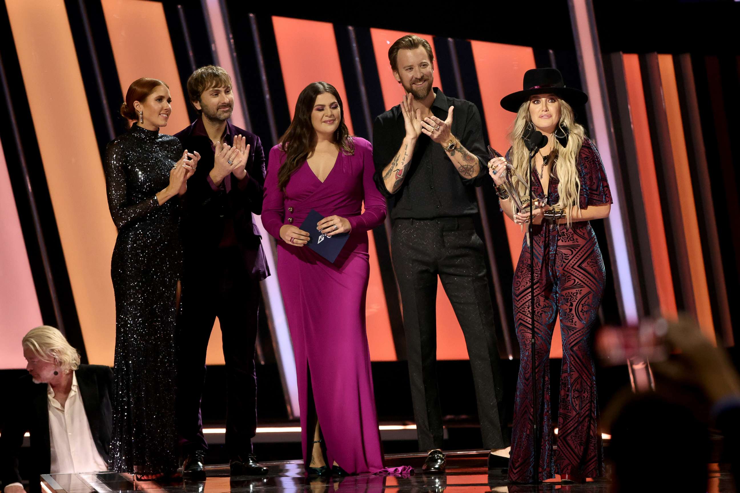 PHOTO: Lainey Wilson accepts the New Artist of the Year award onstage at The 56th Annual CMA Awards at Bridgestone Arena on Nov. 9, 2022, in Nashville, Tenn.