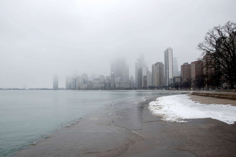 PHOTO: Downtown Chicago is seen along Lake Michigan in Chicago, Illinois, Jan. 25, 2020.