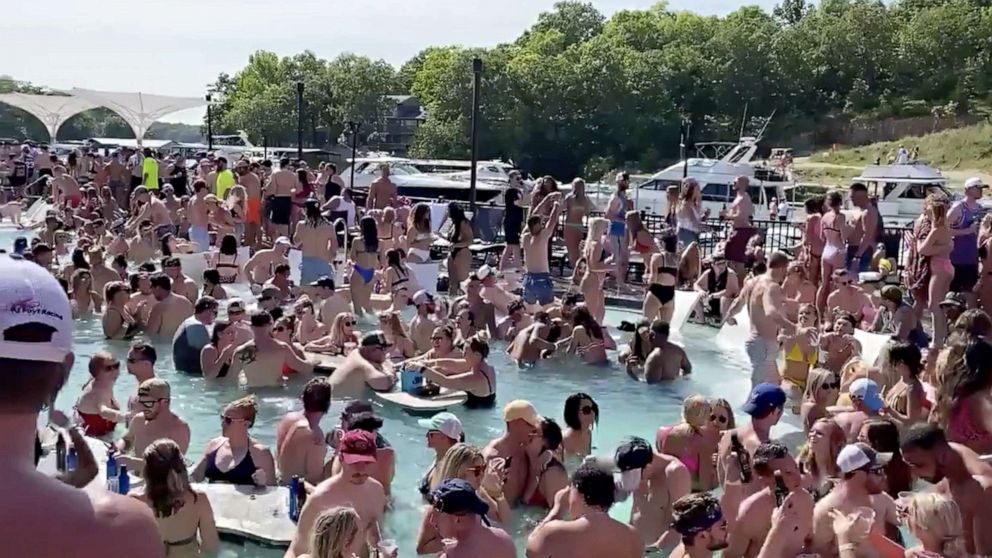 VIDEO: Packed pools, beaches and parties on 1st holiday weekend