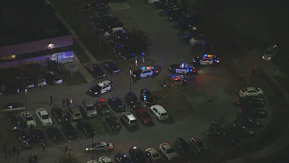 PHOTO: Screengrab of an aerial video in Lakeland, Fl., following a shooting on Jan. 30, 2023.