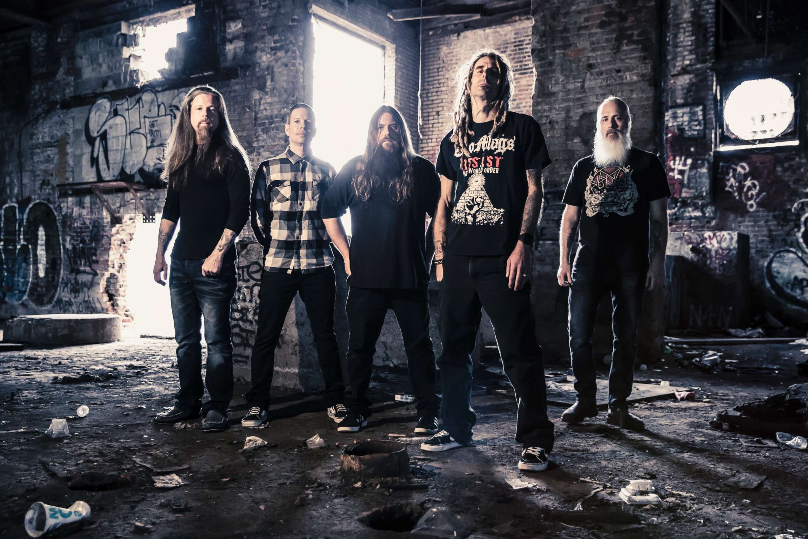 The rock band Lamb of God is pictured in a handout photo. 