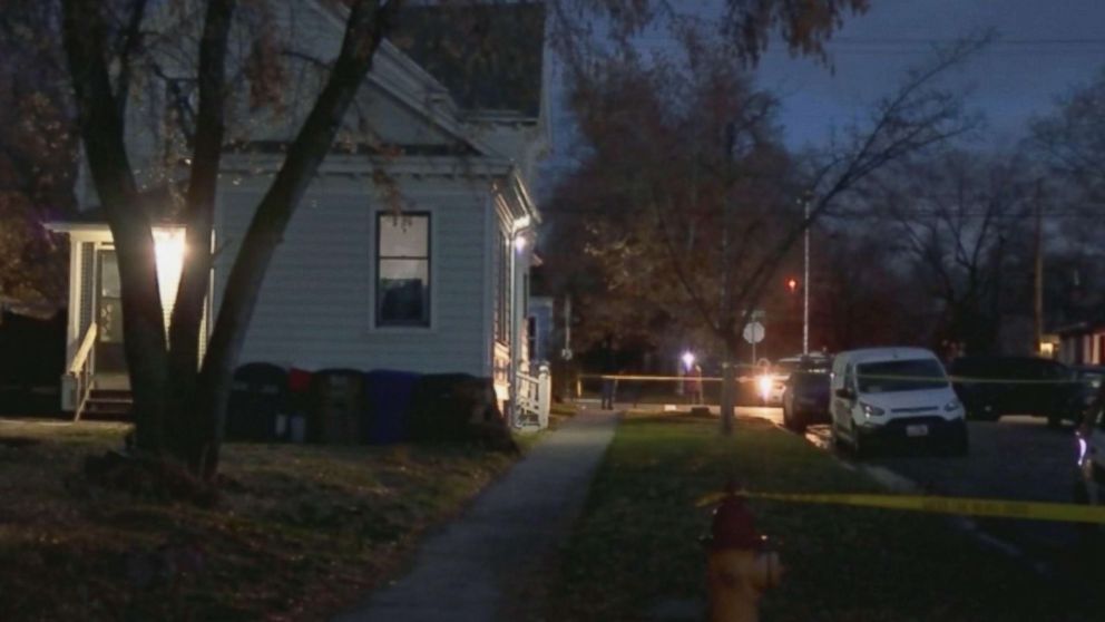 PHOTO: Crime scene tape at the house where the body of David Stokoe, a landlord police believe was shot to death in a dispute over rent was found in Salt Lake City, Utah.