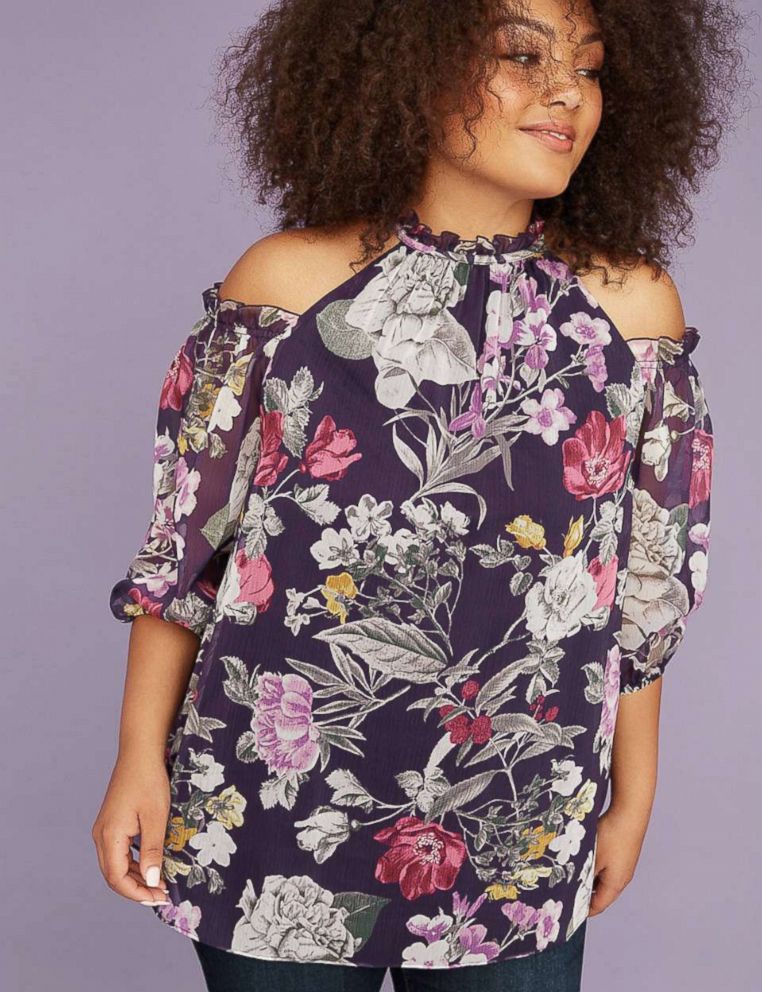 PHOTO: Lane Bryant, Cold Shoulder Blouse