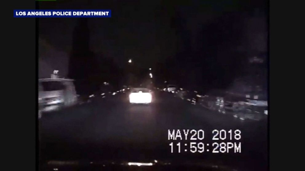 PHOTO: The Los Angeles Police Department released dash camera footage from a police chase that turned violent.